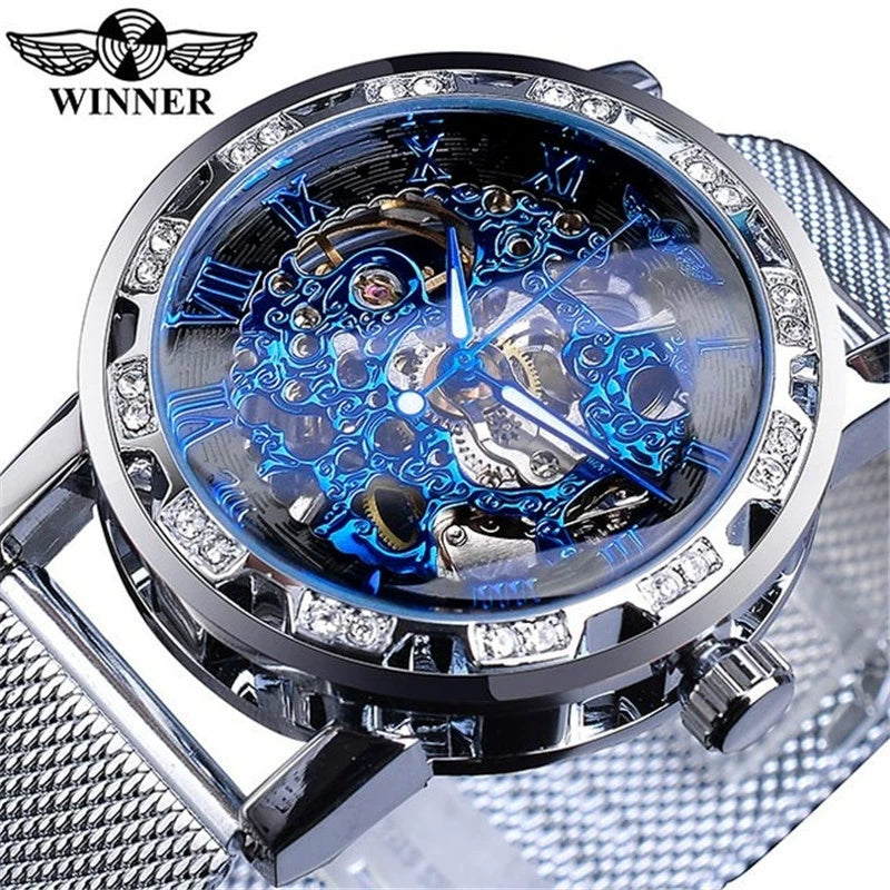 Relógio De Cinto De Malha Mecânica Luminosa Forsining -Vencedor de luxo original - VIASA STORE Ultimas Unidades 🔥🔥
