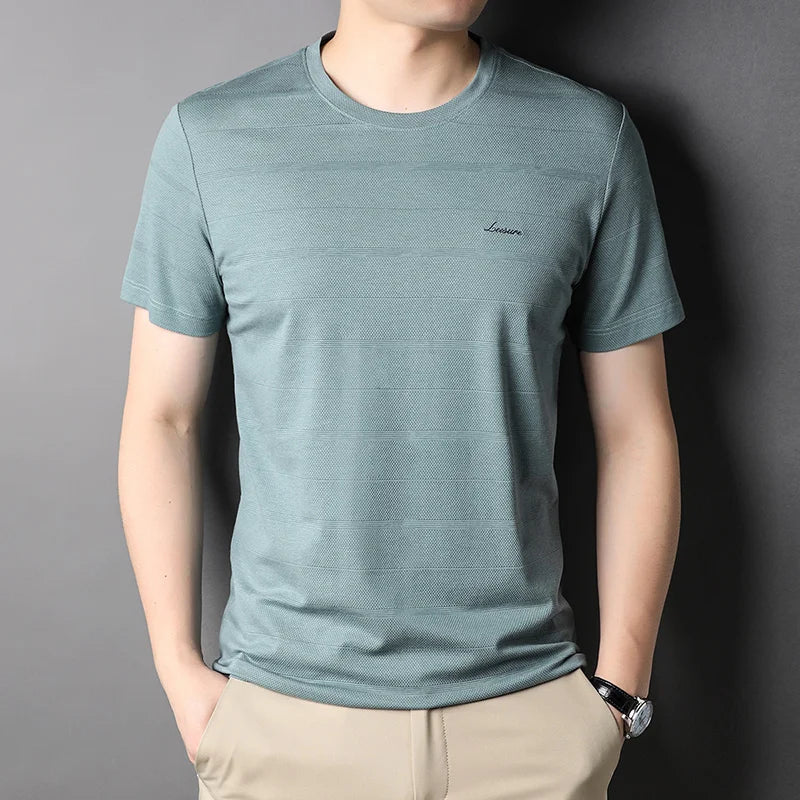 Camisetas masculino nova marca DILEMO Alta Qualidade manga curta simples regular básico 2025 VIASA STORE- Aproveite! Últimas Unidades! 🔥🔥